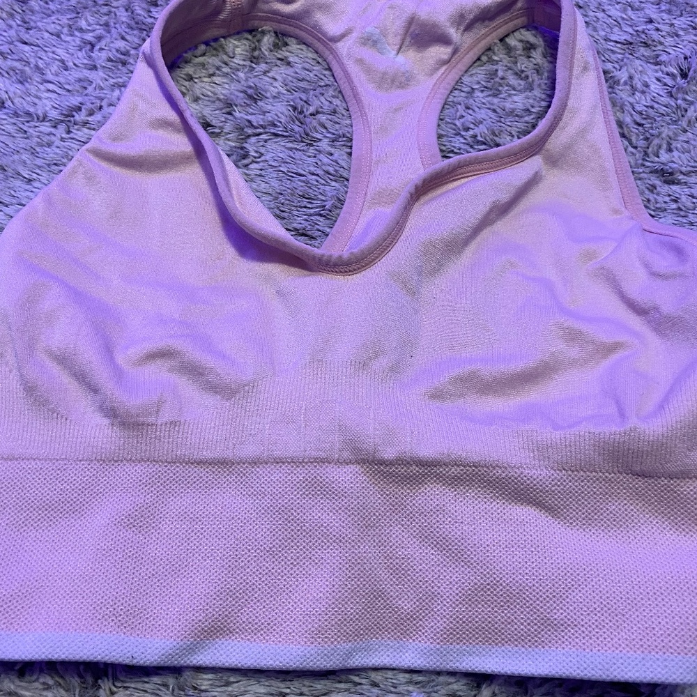 PUMA LARGE PINK SPORTS BRA
